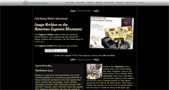 Desktop Screenshot of eugenicsarchive.org